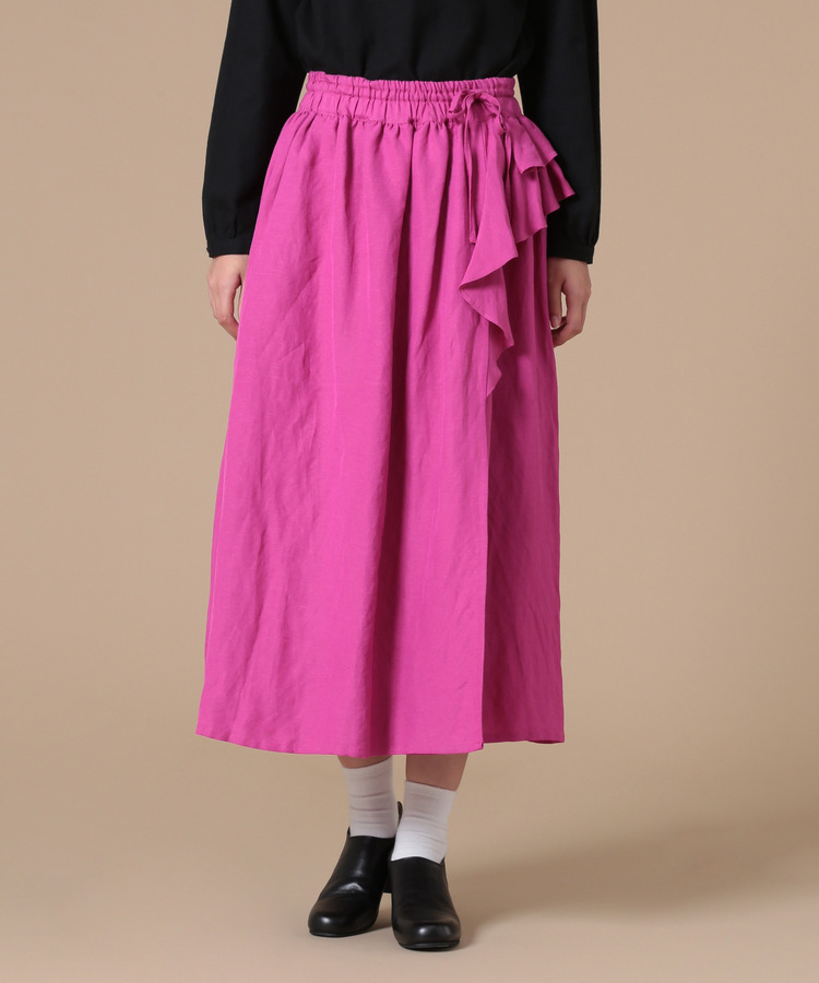 サイドフリル　スカート 詳細画像 ピンク