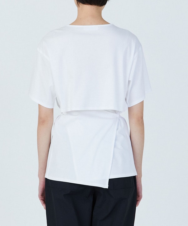 【LAPEREAU】ロイヤルクールスムースブラウジングカットソー 詳細画像