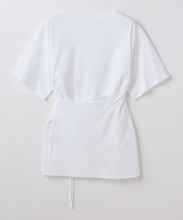 【LAPEREAU】ロイヤルクールスムースブラウジングカットソー 詳細画像