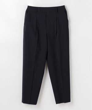 強撚ウールナイロンストレッチクロップドパンツ