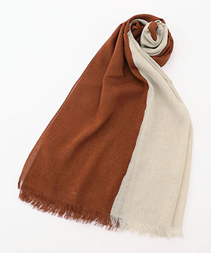 カラーストライプリネンストール