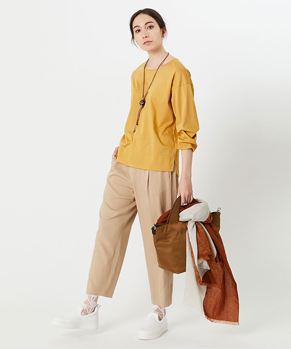 カラーストライプリネンストール 詳細画像