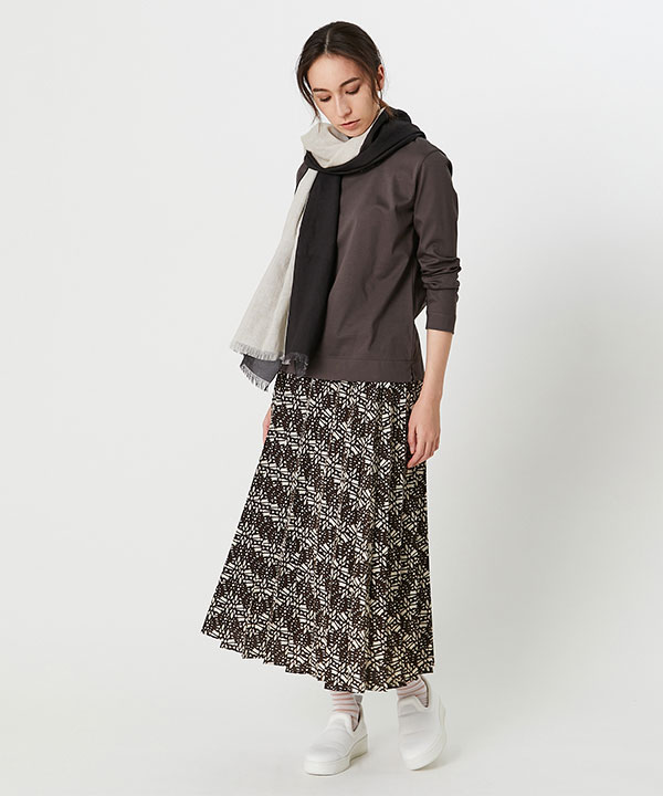 カラーストライプリネンストール 詳細画像