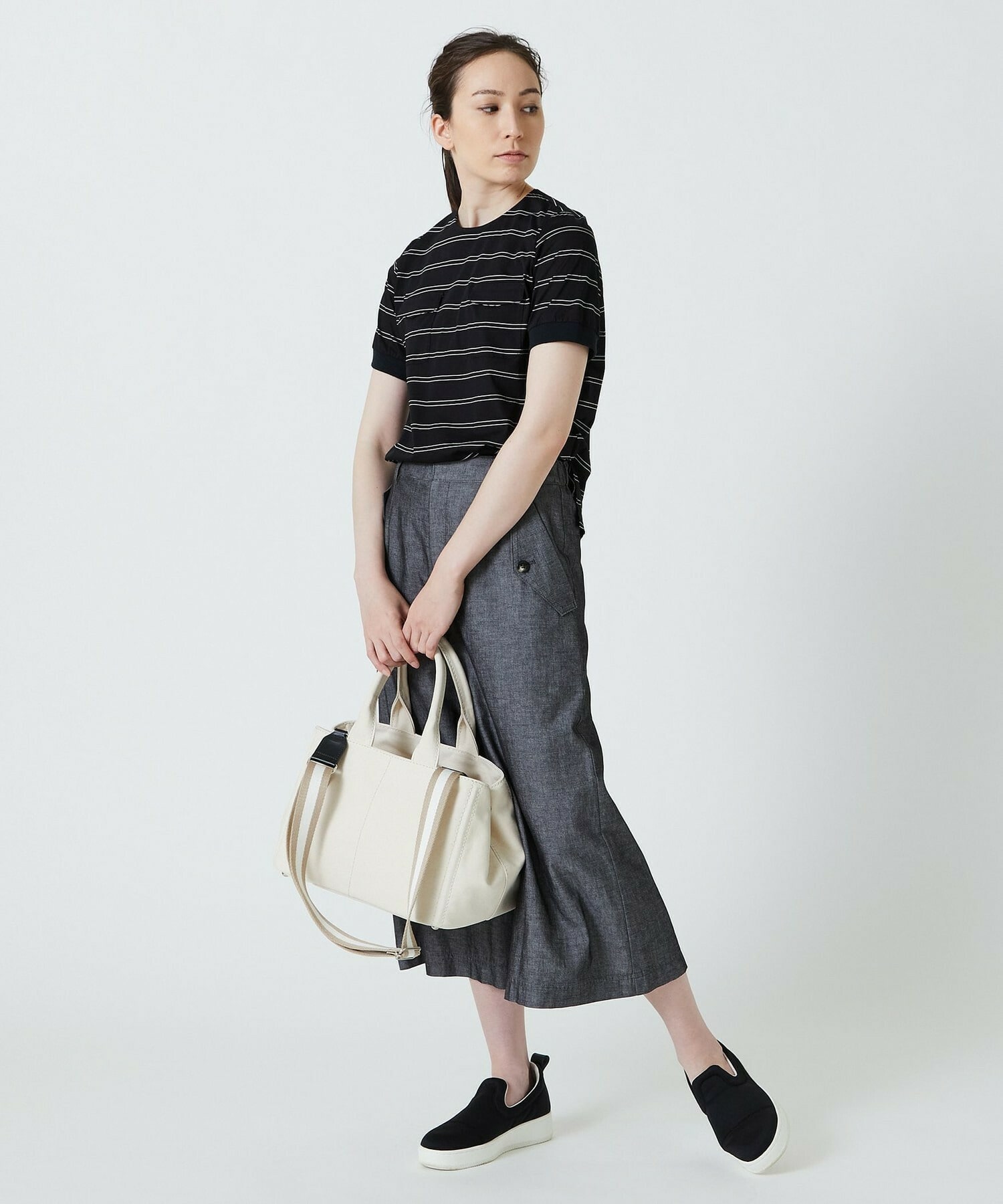 18AW 新品 6 BEAUTY&YOUTH ボーダー カットソー 36 ケリー