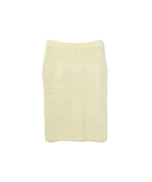 3色杢ラーベンニットタイトスカート 詳細画像 クリーム