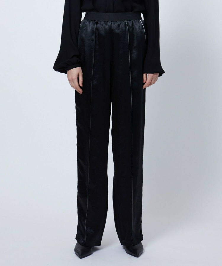 HAMMERED SATIN TUXEDO ”PAJAMA” PANTS WITH PIPING DETAIL 詳細画像