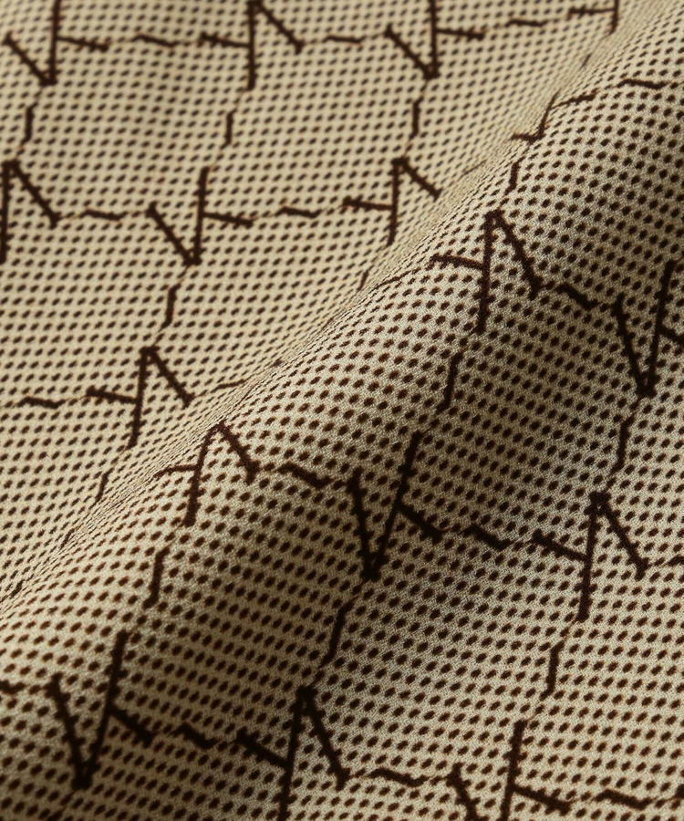 CUPRA GEORGETTE  MONOGRAM PRINT SPIRAL CUT SKIRT 詳細画像