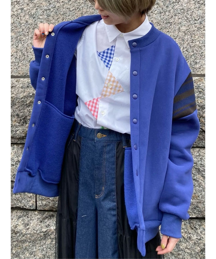 ウーリー カーディガン 詳細画像 ブルー