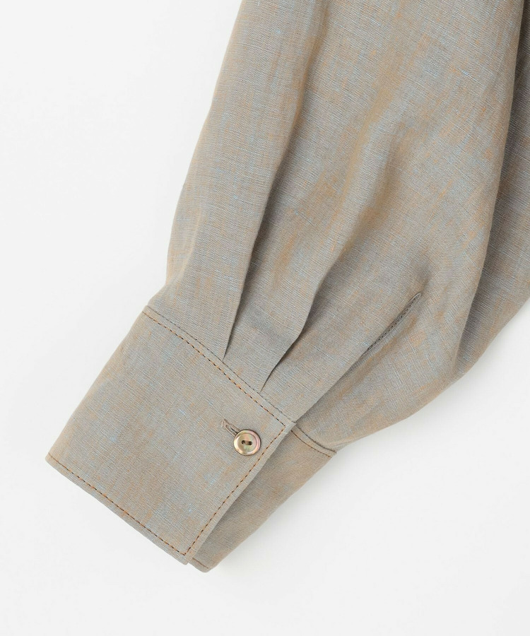 ヘンプシャンブレーロングシャツ 詳細画像