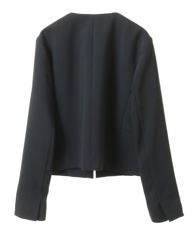 2重織ワッシャーノーカラージャケット 詳細画像 ブラック系その他