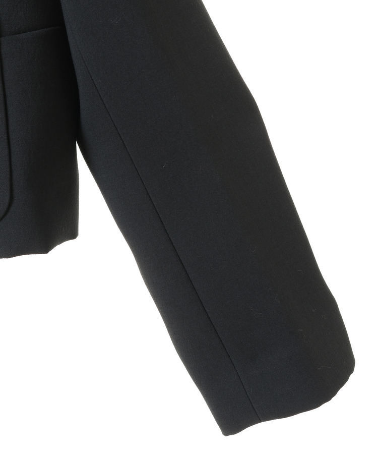 2重織ワッシャーノーカラージャケット 詳細画像 ブラック系その他