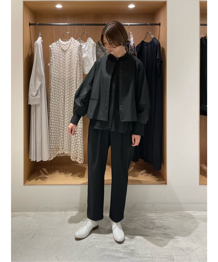 エステルウールノーカラージャケット