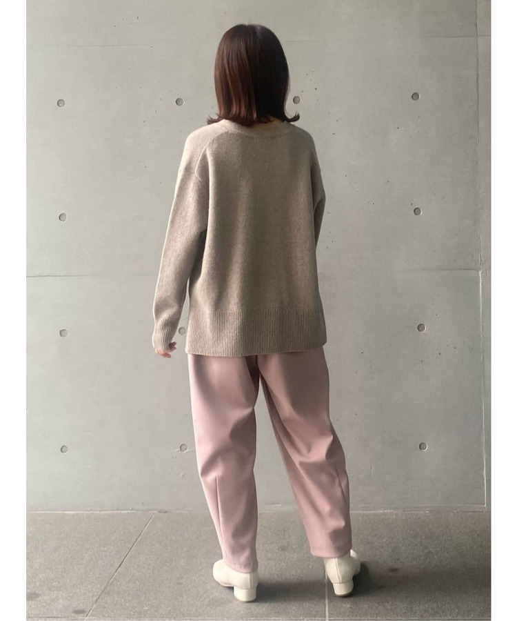 ダブルクロスワンタックテーパードパンツ 詳細画像