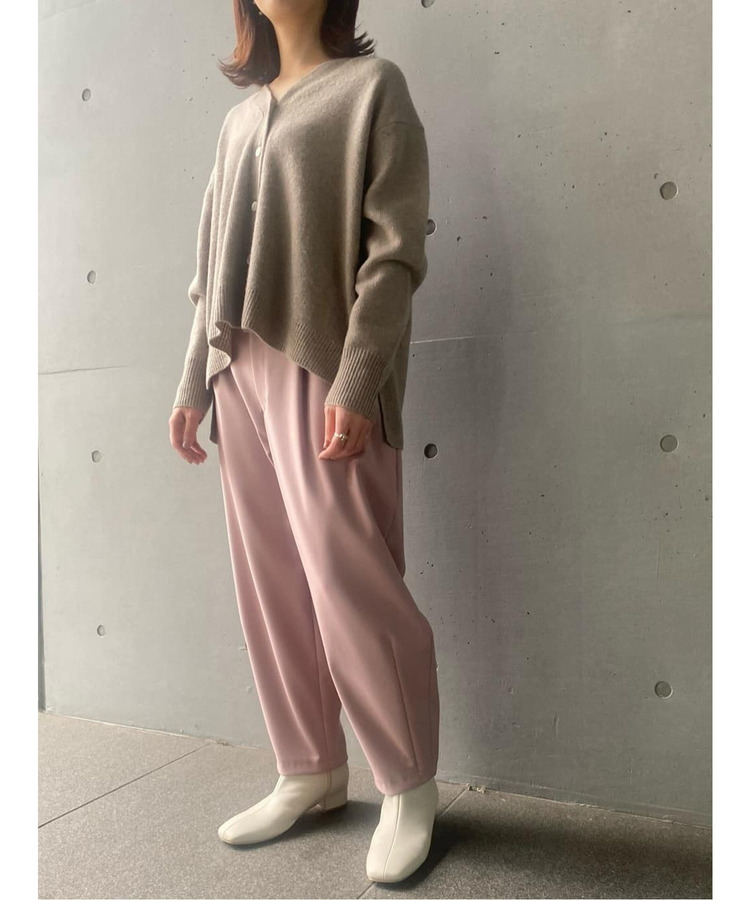 ダブルクロスワンタックテーパードパンツ 詳細画像