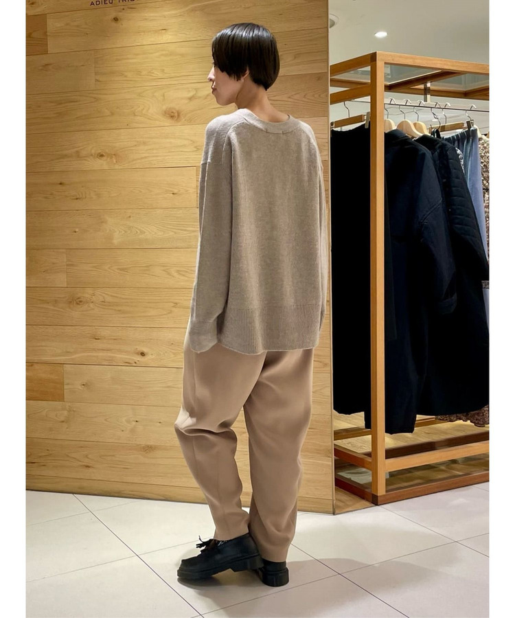 ダブルクロスワンタックテーパードパンツ 詳細画像