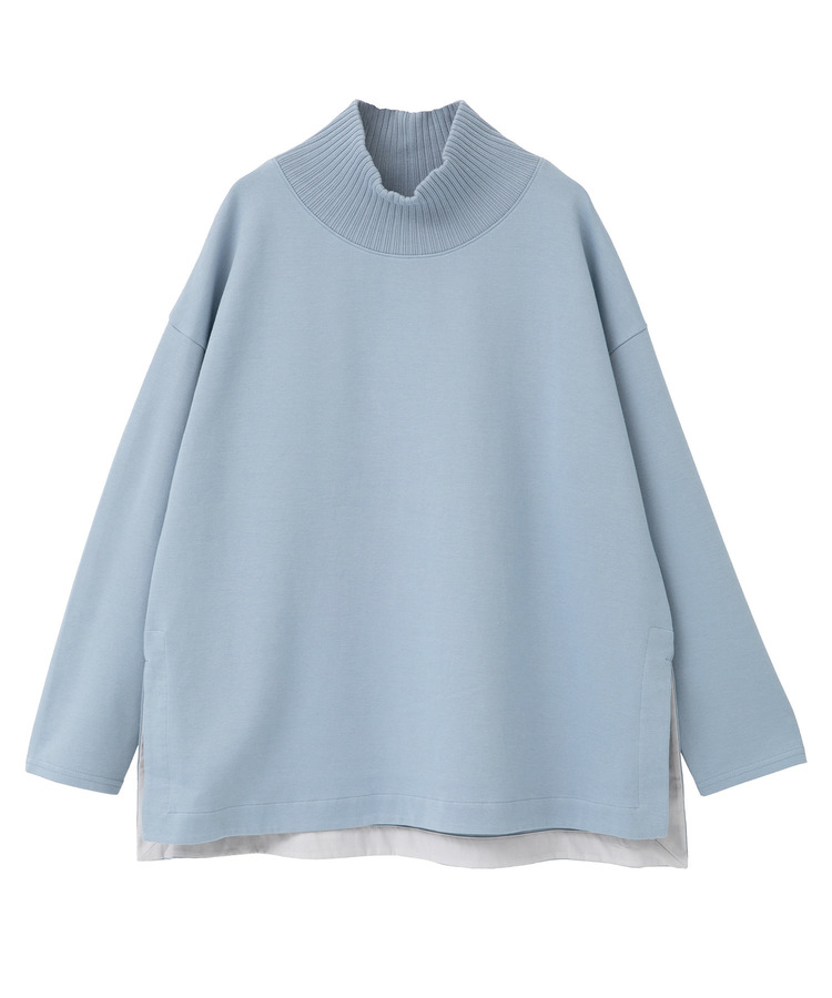 ポンチリブ襟プルオーバー 詳細画像