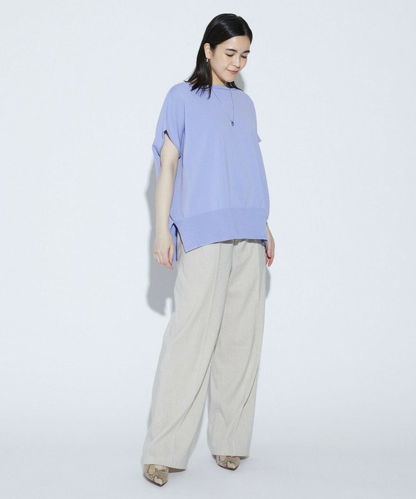 COTTON FITニットトップス 詳細画像