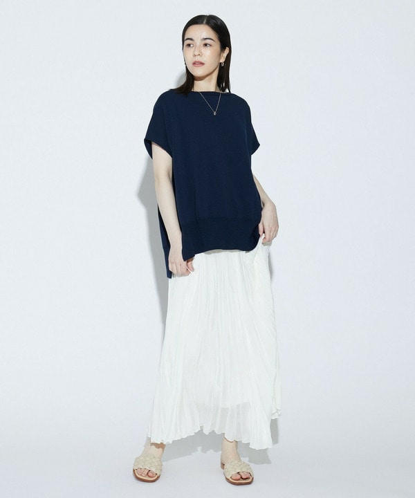 COTTON FITニットトップス 詳細画像