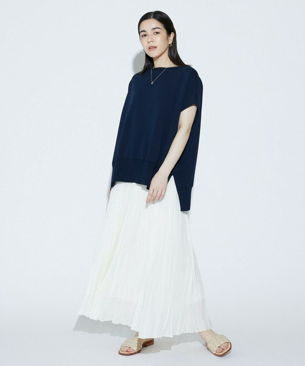 COTTON FITニットトップス 詳細画像