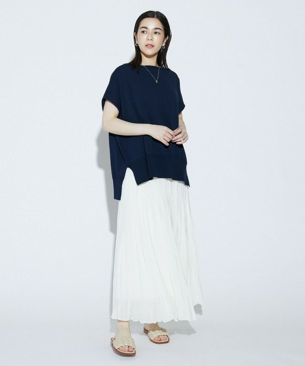 COTTON FITニットトップス 詳細画像
