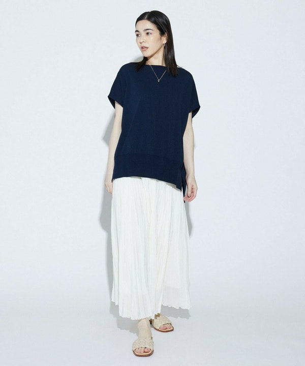 COTTON FITニットトップス 詳細画像
