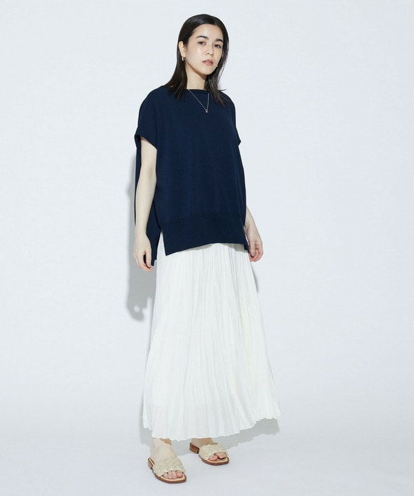 COTTON FITニットトップス 詳細画像