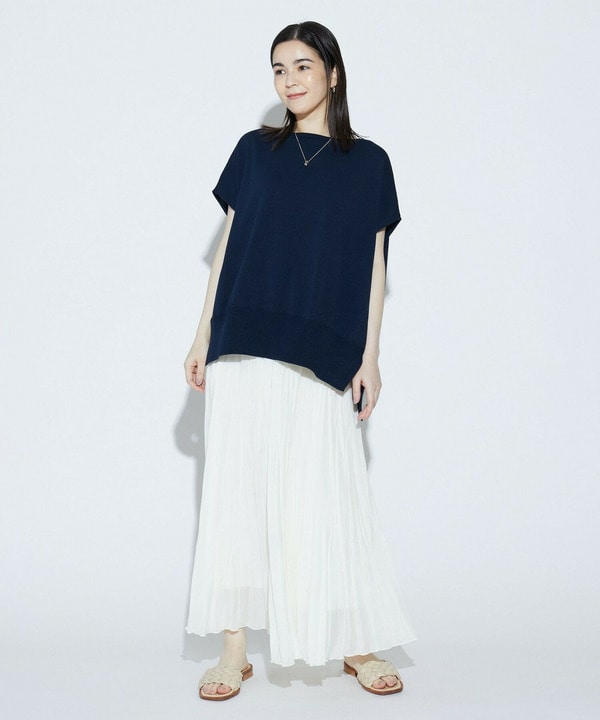 COTTON FITニットトップス 詳細画像