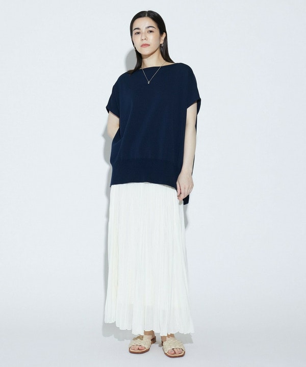 COTTON FITニットトップス 詳細画像