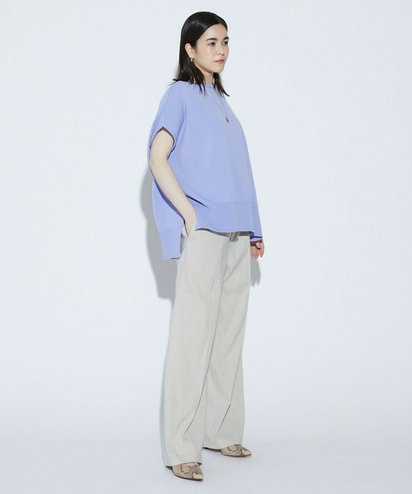 COTTON FITニットトップス 詳細画像
