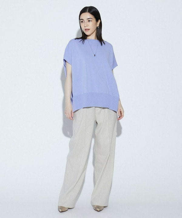 COTTON FITニットトップス 詳細画像