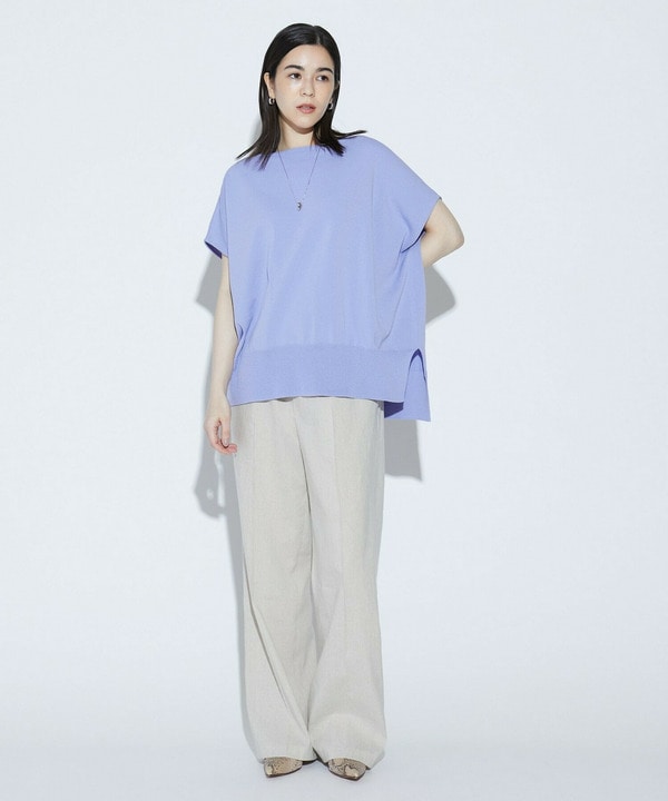 COTTON FITニットトップス 詳細画像