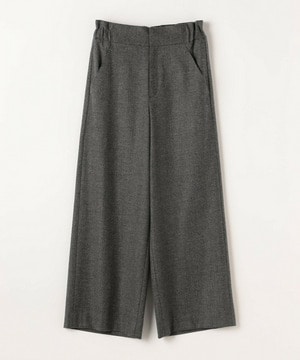 カシミヤ混フラノワイドパンツ