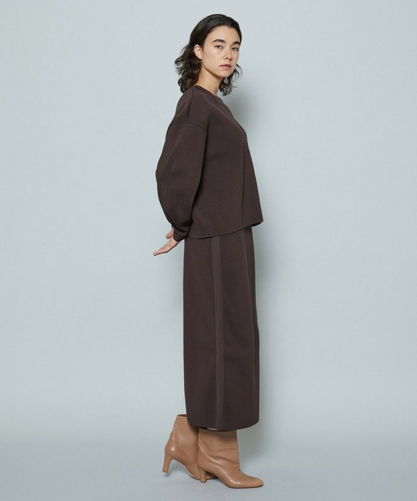 ポリエステルニットロングタイトスカート 詳細画像