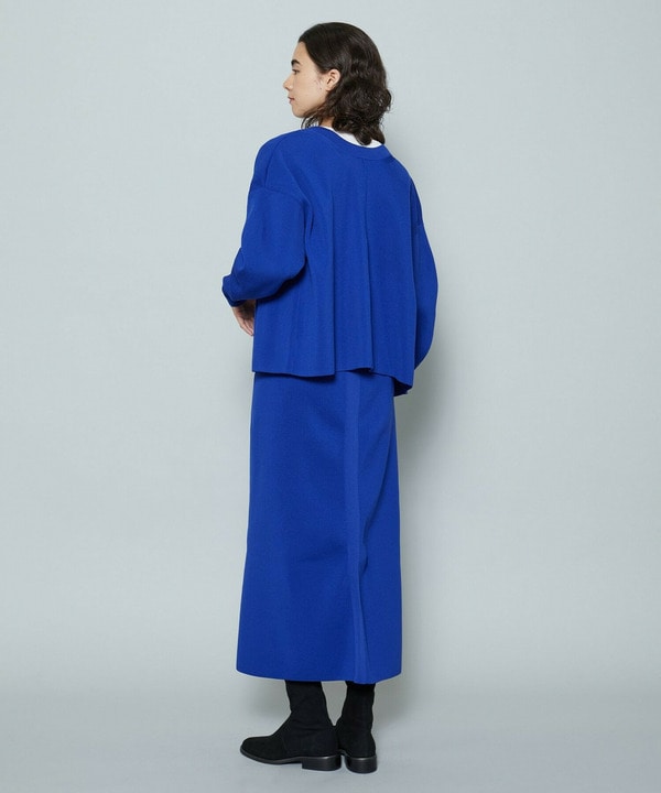 ポリエステルニットロングタイトスカート 詳細画像