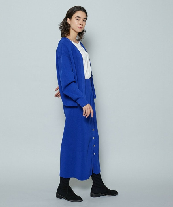 ポリエステルニットロングタイトスカート 詳細画像