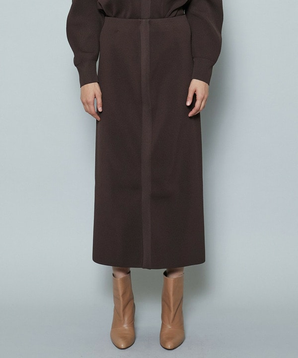 ポリエステルニットロングタイトスカート 詳細画像