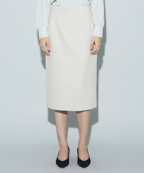 バスケットツイードタイトスカート 詳細画像