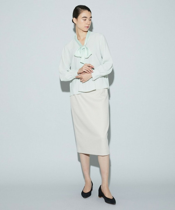 バスケットツイードタイトスカート 詳細画像