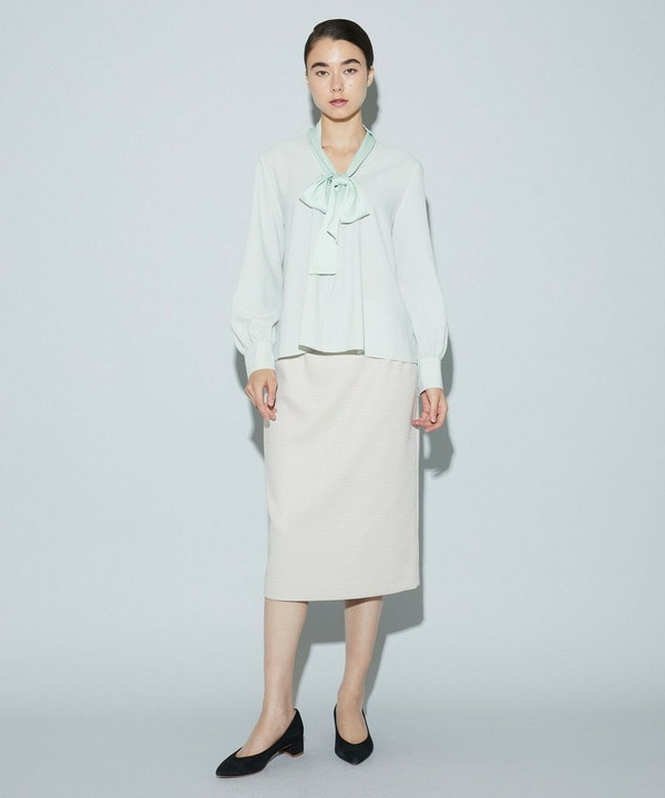 バスケットツイードタイトスカート 詳細画像