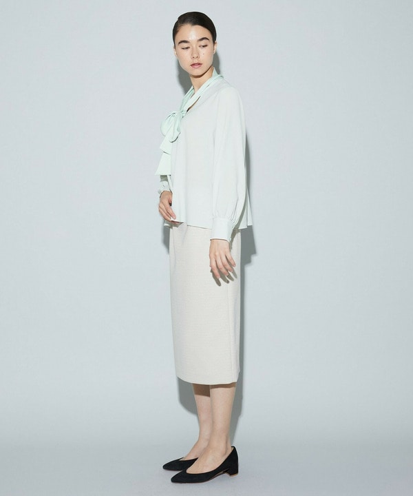 バスケットツイードタイトスカート 詳細画像