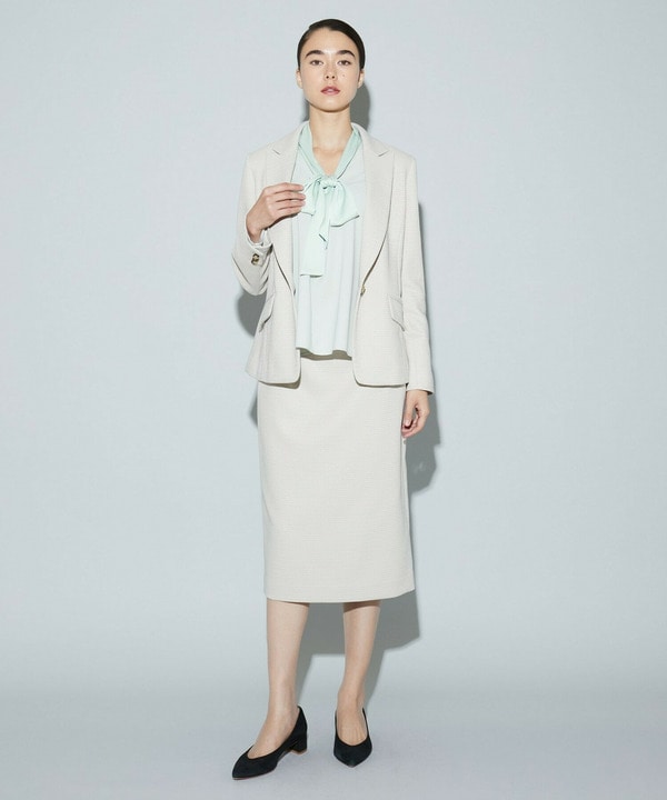 バスケットツイードタイトスカート 詳細画像