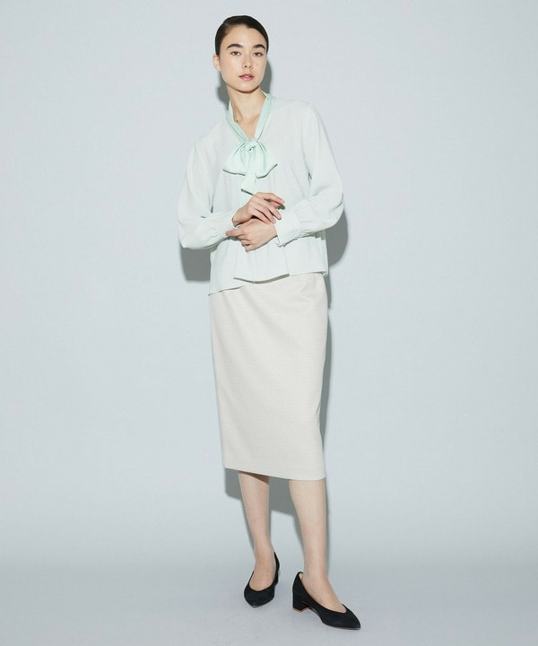 バスケットツイードタイトスカート 詳細画像