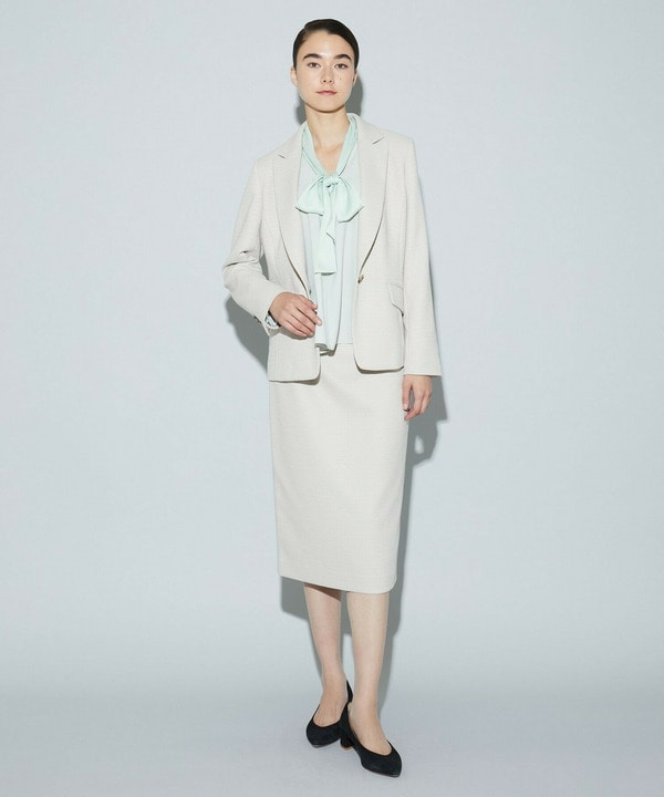 バスケットツイードタイトスカート 詳細画像