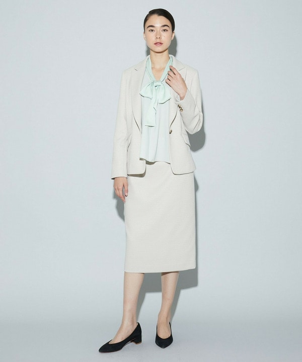 バスケットツイードタイトスカート 詳細画像