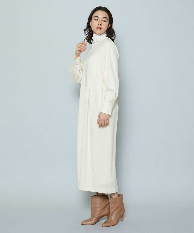 ウォッシャブルサキソニーマキシワンピース 詳細画像