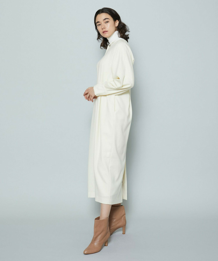 ウォッシャブルサキソニーマキシワンピース 詳細画像