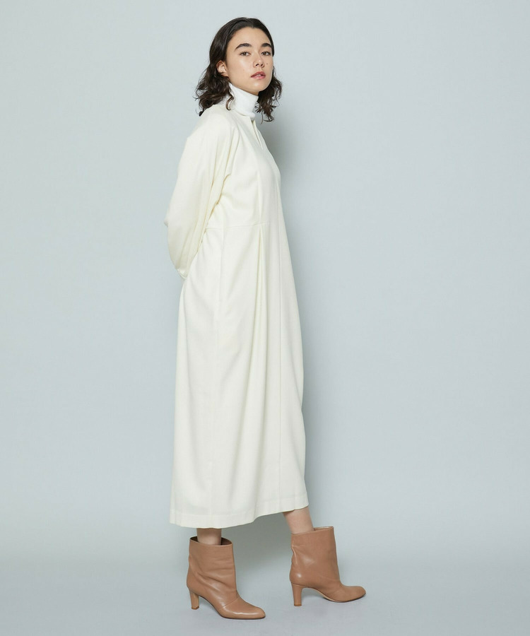 ウォッシャブルサキソニーマキシワンピース 詳細画像