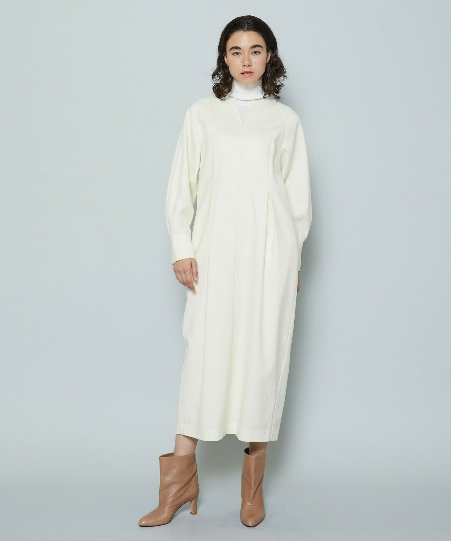 ウォッシャブルサキソニーマキシワンピース】｜【MOGA(モガ)】｜BIGI