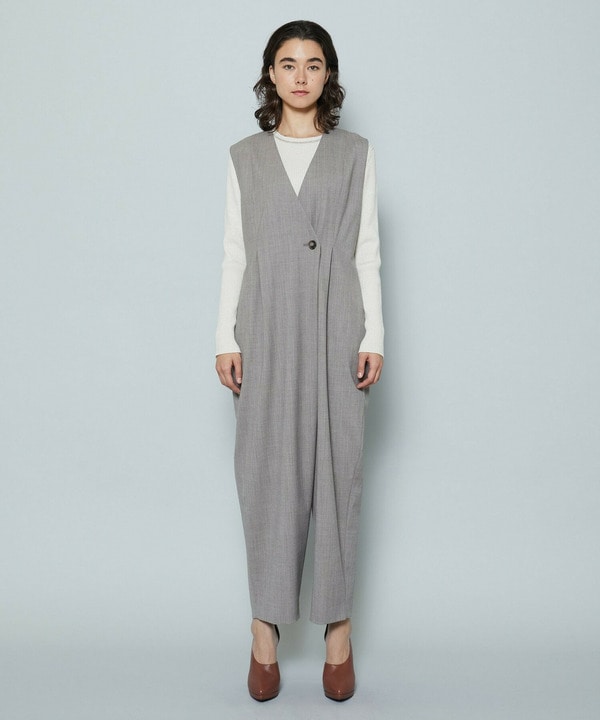 ［STORY 2024年1月号掲載商品］2WAYグリーンウールカーヴィーサロペット 詳細画像
