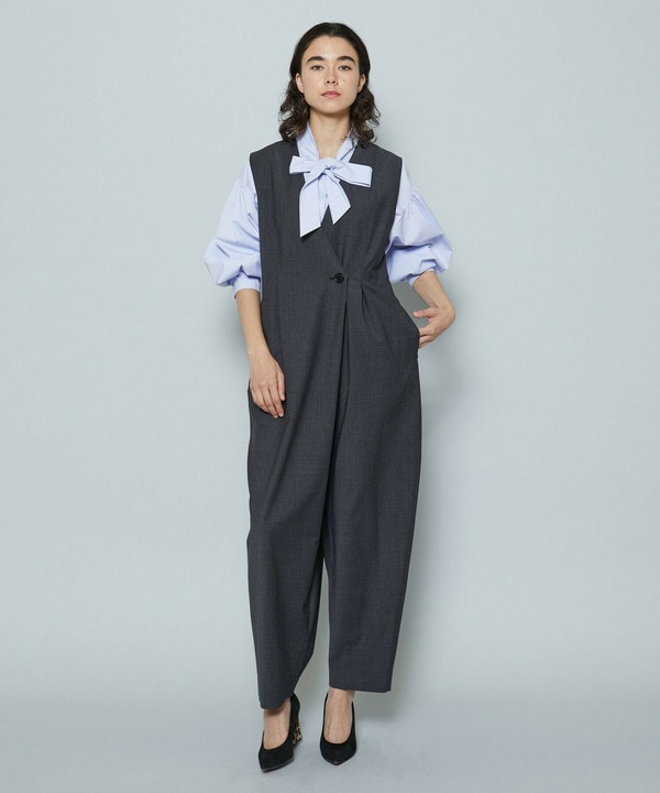 ［STORY 2024年1月号掲載商品］2WAYグリーンウールカーヴィーサロペット 詳細画像
